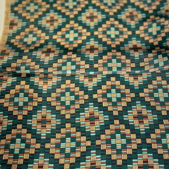 Elsa Schiaparelli Vintage Geometric Scarf – Modernist 1960s Design - Picture 5 of 13